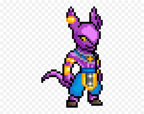 Pixilart Beerus By Anonymous Pixel Art Dragon Ball Beerus Png Beerus