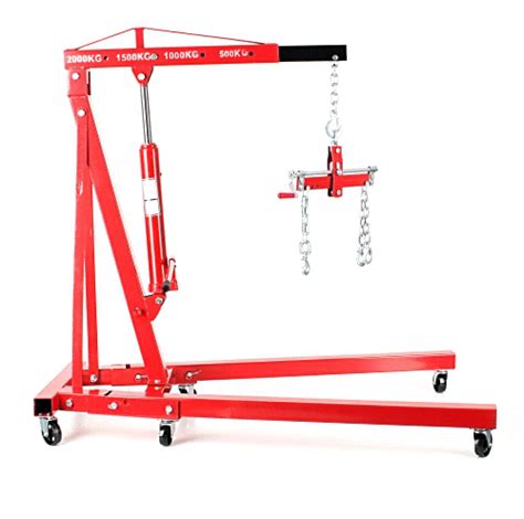 Heavy Duty 2 Ton Folding Hydraulic Engine Hoist Steel Garage Shop Crane