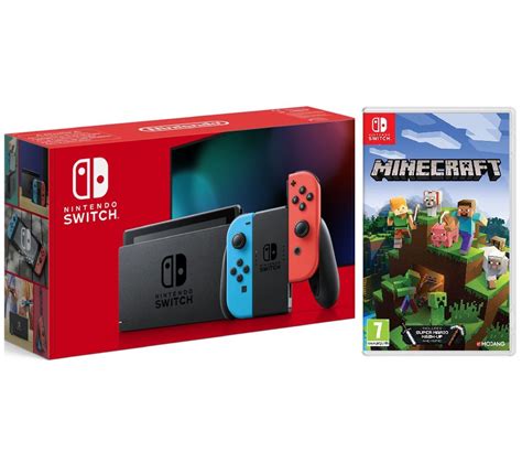 Buy Nintendo Switch Neon And Minecraft Bundle Free Delivery Currys