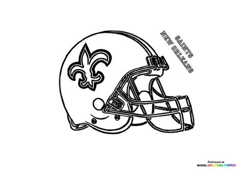 NFL Team Helmets - Coloring Pages for kids | Free and easy printables