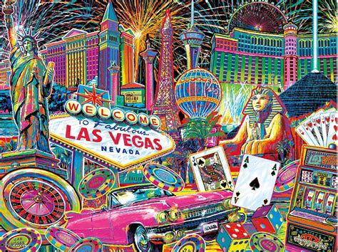 Las Vegas 300 Pieces Ceaco Puzzle Warehouse