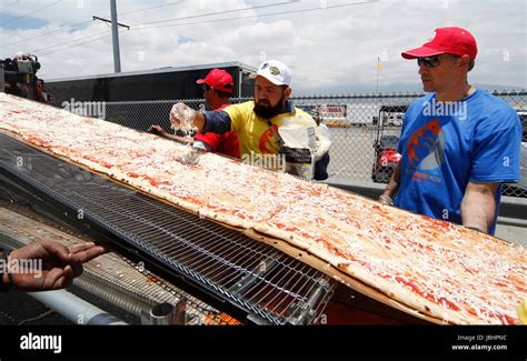 June Fontana Ca The Worlds Longest Pizza Makes It Into The