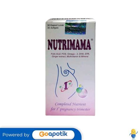 Jual NUTRIMAMA 1 BOX 30 KAPSUL di Seller Apotek Mitra Perintis Medan ...