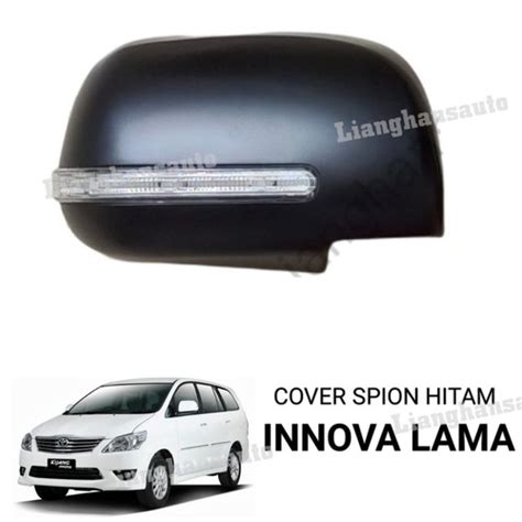 Jual COVER SPION TOYOTA INNOVA LAMA 2004 2014 WITH LAMPU SEIN BLACK