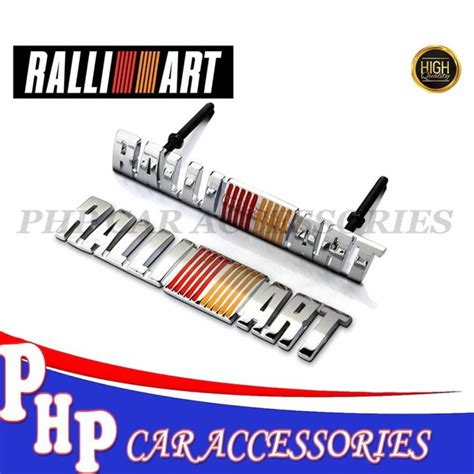 Ready Stock Metal Ralliart Front Sport Racing Grille Grill Badge