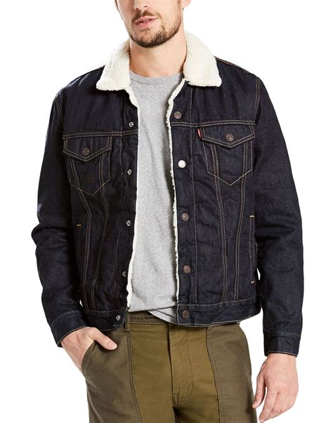 Levi S Type Sherpa Retro Mod Denim Trucker Jacket In Raw Power