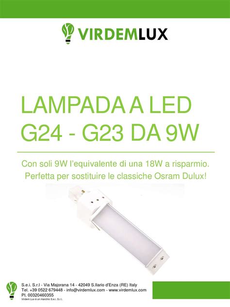 Lampada a led g24 g23 9w by Virdemlux.com - Issuu