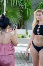 Iskra Lawrence In Bikini At A Beach In Miami Hawtcelebs