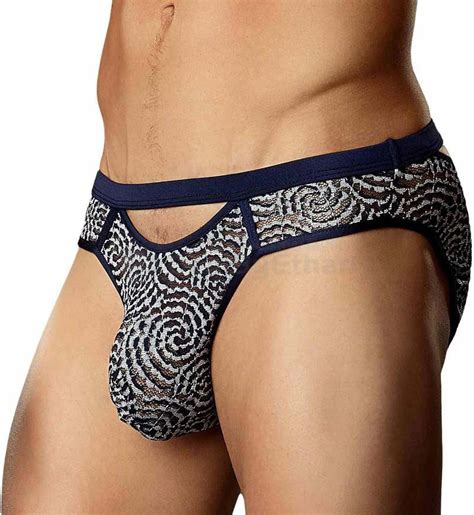 Underwear Suggestion Male Power Swirl Lace Cut Out Bikini Men And