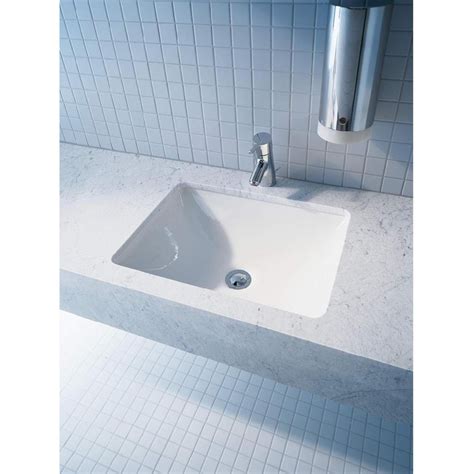 Duravit Starck Vasque Encastrable Par Dessous Sans Trou Pour