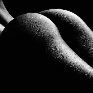 Nude Woman Figurative Bodyscape No43 Black White Luster Photo Print