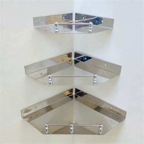 Stainless Steel Bathroom Corner Shelf Set At Rs Set Corner Shelf