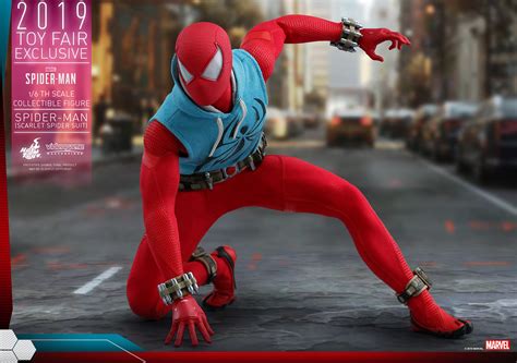 Hot Toys VGM34 漫威蜘蛛人蜘蛛人 緋紅蜘蛛戰衣 Spider Man Scarlet Spider Suit 1 6 比例人偶作品Toy Fair