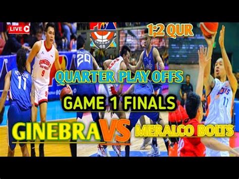 SCHEDULE TODAY BRG GINEBRA VS MERALCO BOLTS May 18 2024 First And