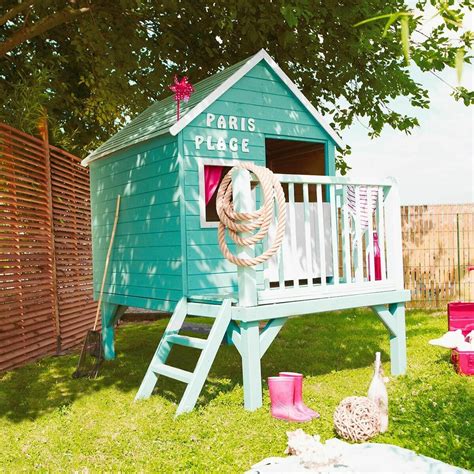 Cabane En Bois Trait Sur Pilotis Pour Enfant Winny Livraison Sous