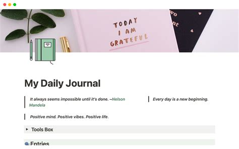 Ultimate Journal Notion Template