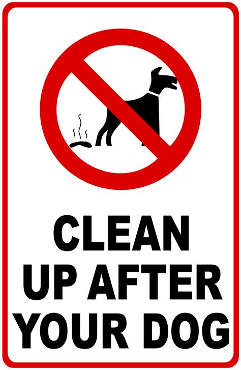 Clean Up After Your Dog Sign – Signs by SalaGraphics