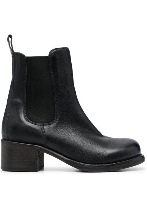 Moma 50mm Leather Chelsea Boots Blue Editorialist