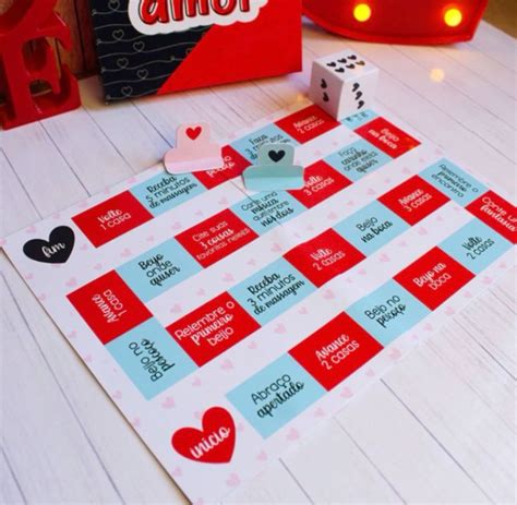 Jogos Para O Dia Dos Namorados - Jogo do amor para o dia dos namorados | Jogo de tabuleiro para ...