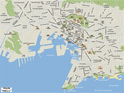 Plan De Toulon Voyage Carte Plan