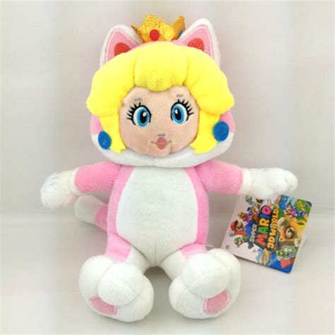 Super Mario 3d World Character Cat Princess Peach Plush Toy Figure Doll