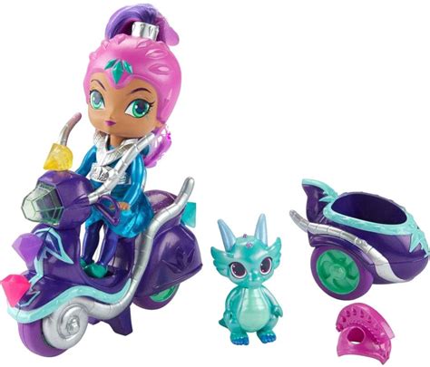 Fisher Price Shimmer Shine Zetas Scooter Doll Vehicle Toywiz