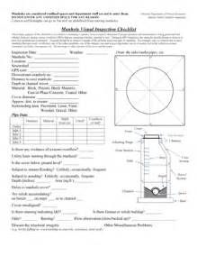 Manhole Visual Inspection Checklist Feb Docx Dnr Mo Fill And