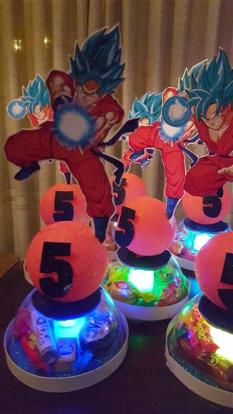 Centros de mesa Dragon Ball Fiesta de goku Fiesta de cumpleaños