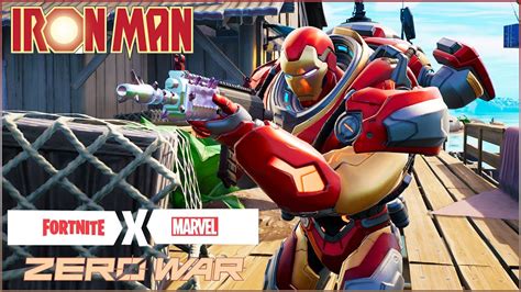 Fortnite X Marvel Iron Man Zero Gameplay Live Youtube