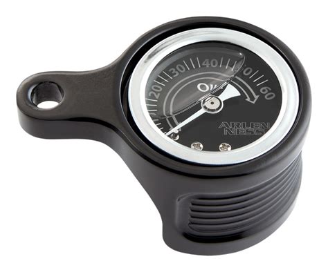 Arlen Ness Radius Oil Pressure Gauge Kit For Harley M8