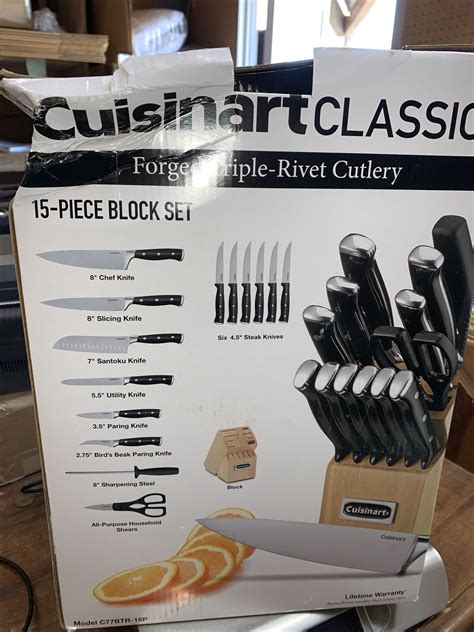 Cuisinart Classic 15 Forged Triple Rivet Cutlery Block Set C77tr 15p