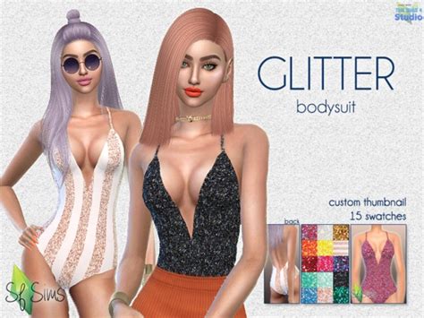 The Sims Resource Glitter Bodysuit Sf Sims Mesh Needed