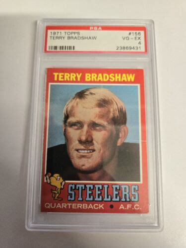 Topps Terry Bradshaw Rookie Psa Pittsburgh Steelers Rc Hof Ebay