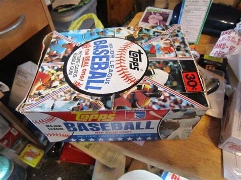 Topps Baseball Empty Wax Box No Packs Ebay