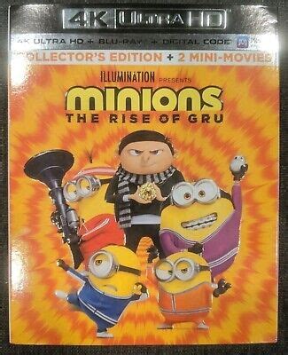 Minions The Rise Of Gru Single Disc K Uhd Blu Ray No Digital Slipcover