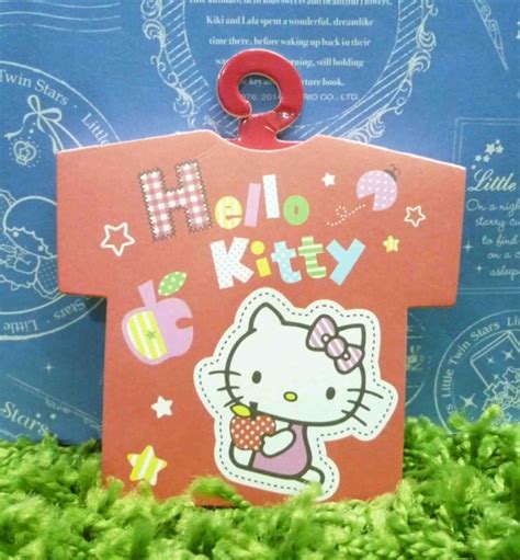 【震撼精品百貨】hello Kitty 凱蒂貓~造型便條紙 紅衣服圖案【共1款】 其他紙製品 Yahoo奇摩購物中心