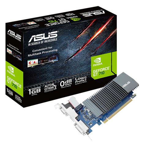 Asus Nvidia GeForce GT 710 Silent 1GB GDDR5 SFF PC Gaming Graphics Card ...