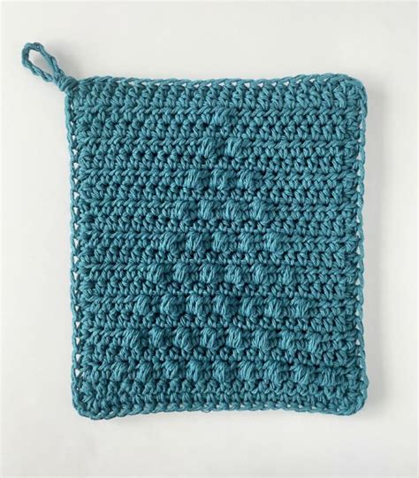 Crochet Christmas Tree Puff Hot Pad Daisy Farm Crafts