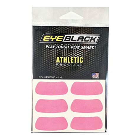 EyeBlack Football Baseball Softball Eye Black Strips, Pink - Walmart.com