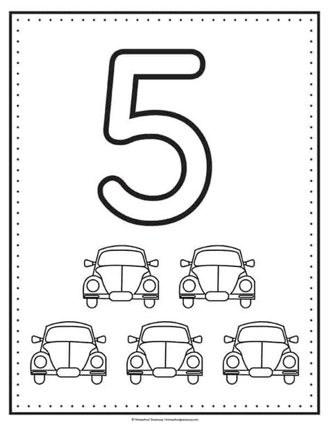 FREE Printable Number Coloring Pages for Numbers 1-20