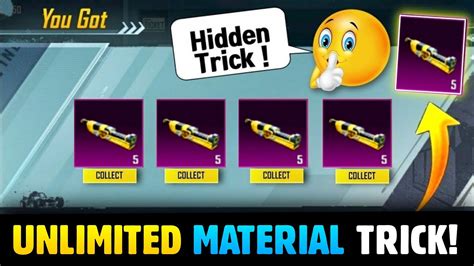 Biggest Trick Unlimited Free Material In Bgmi How To Get Material