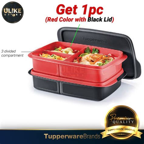 Tupperware Lunch Box Snack N Stack 2 5L Jollitup 1 0L Reheatable