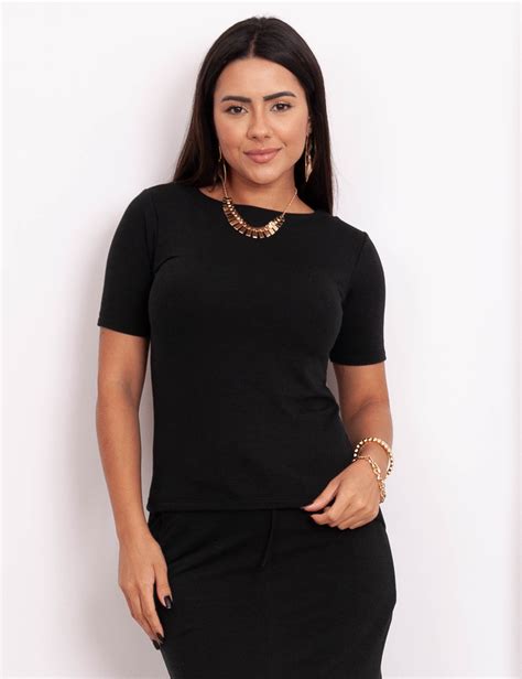 Blusa Moletinho Manga Preto Nossa Loja