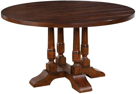 Griselda Brown Cherry Round Dining Table From Furniture Of America