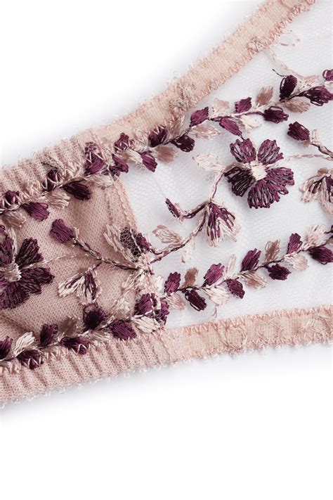 Nude Striped Chiffon Robe