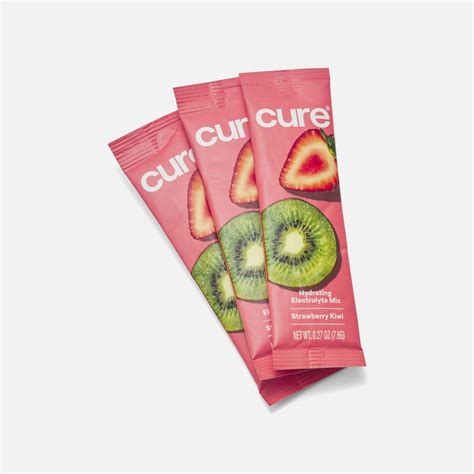 HSA Eligible Cure Hydrating Electrolyte Drink Mix Pouches, Strawberry