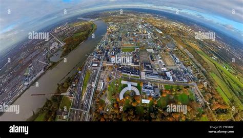 Luftbild Chempark Leverkusen Chemiepark Ehemals Bayerwerk Am Fluss