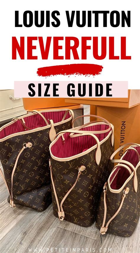 Louis Vuitton Neverfull Size Comparison Guide 2022 Petite In Paris