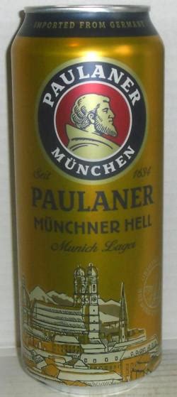 Paulaner Beer 500ml Munchner Hell Munich Germany