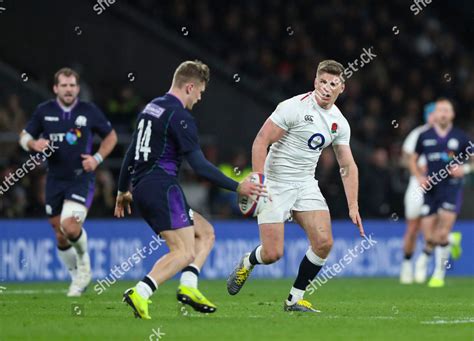 Sequence Owen Farrell Captain England Tackling Editorial Stock Photo ...